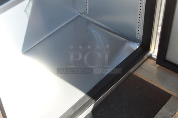 BRAND NEW SCRATCH & DENT! True TUC-60-HC 60 3/8" Undercounter Refrigerator, 115v.  Power Cord Needs To Be Replaced. Floor of Unit Is Dented (see photos). - Image 7 of 9