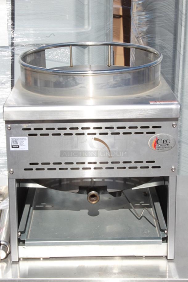 BRAND NEW SCRATCH & DENT! Cooking Performance Group WOKR16N Natural Gas Wok Range with 16" Ring - 125,000 BTU. S/N: CPG54113845347. Unit may be missing pieces. - Image 1 of 9