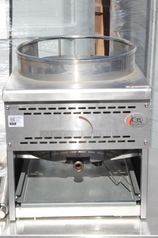 BRAND NEW SCRATCH & DENT! Cooking Performance Group WOKR16N Natural Gas Wok Range with 16" Ring - 125,000 BTU. S/N: CPG54113845347. Unit may be missing pieces.