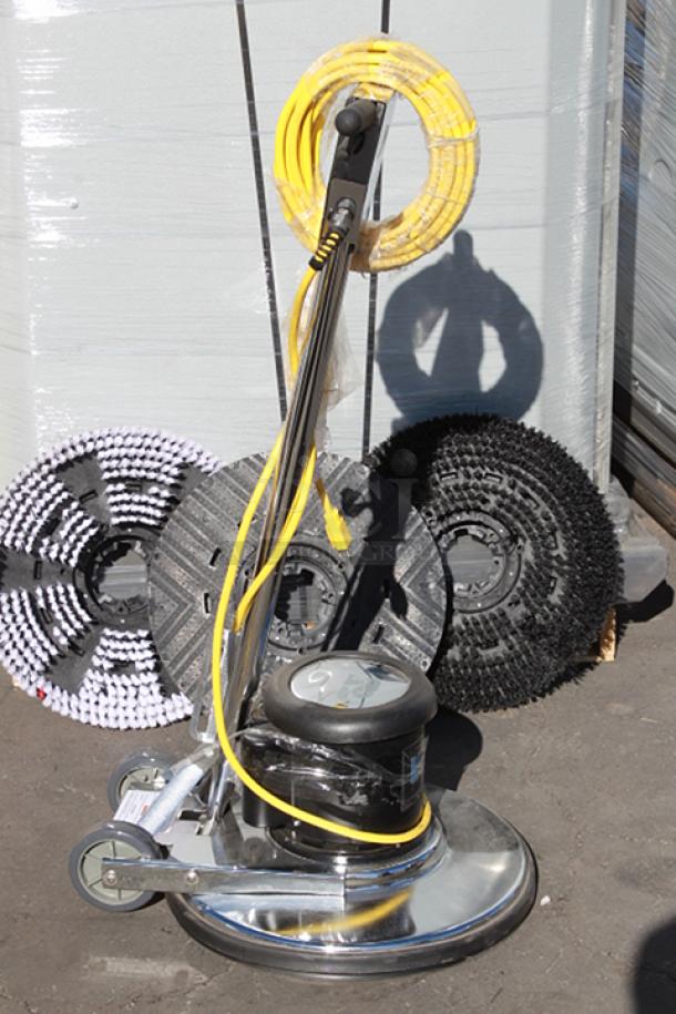 BRAND NEW SCRATCH & DENT! Lavex 20" Single Speed Rotary Floor Cleaning Machine - 175 RPM, 45ft Power Cord, 115-120v. Mfr: 05/2024. Unit may be missing pieces. - Image 3 of 7