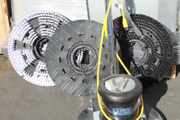 BRAND NEW SCRATCH & DENT! Lavex 20" Single Speed Rotary Floor Cleaning Machine - 175 RPM, 45ft Power Cord, 115-120v. Mfr: 05/2024. Unit may be missing pieces. - Image 5 of 7