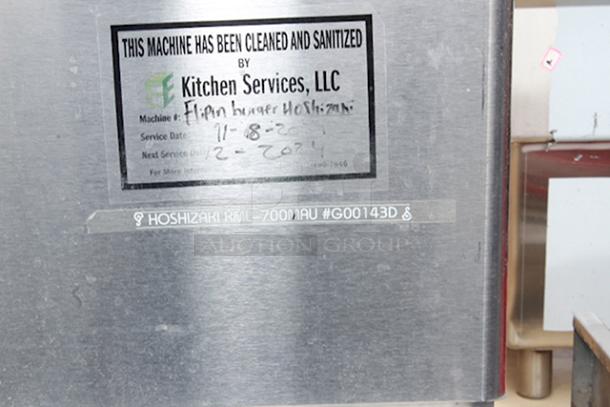 Hoshizaki KML-700MAJ, Crescent Cuber Icemaker, Air-cooled,665 lbs per hour, 115V/60/1. PLUS Hoshizaki BD-500SF 30" Ice Storage Bin with Stainless Steel Finish - 500 lb. IN WORKING ORDER!! - Image 2 of 5