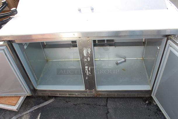 True TSSU-48-12 48 3/8" 2 Door Refrigerated Sandwich Prep Table. Tested In Working Order. S/N: 1156116 - Image 2 of 3