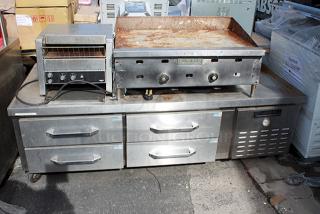 ALL FOR ONE! Continetal Chef Base, Vollrath Conveyor Toast AND Garland 24" Heavy - Duty Gas Counter Valve-Control Griddles. ALL IN WORKING ORDER!!