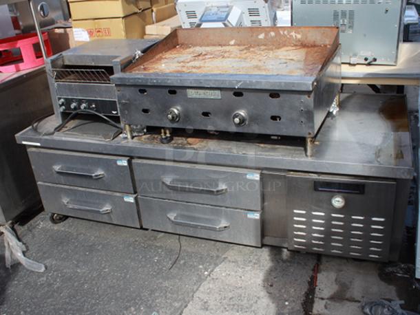 ALL FOR ONE! Continetal Chef Base, Vollrath Conveyor Toast AND Garland 24" Heavy - Duty Gas Counter Valve-Control Griddles. ALL IN WORKING ORDER!! - Image 2 of 6