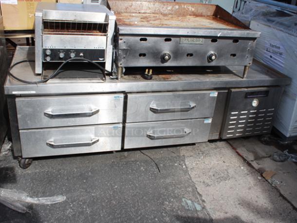 ALL FOR ONE! Continetal Chef Base, Vollrath Conveyor Toast AND Garland 24" Heavy - Duty Gas Counter Valve-Control Griddles. ALL IN WORKING ORDER!! - Image 6 of 6