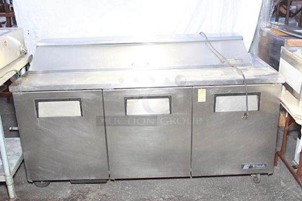 True TSSU-72-18 72 3/8" 3 Door Refrigerated Sandwich Prep Table. 115v. Tested. IN WORKING ORDER!!! - Image 2 of 2