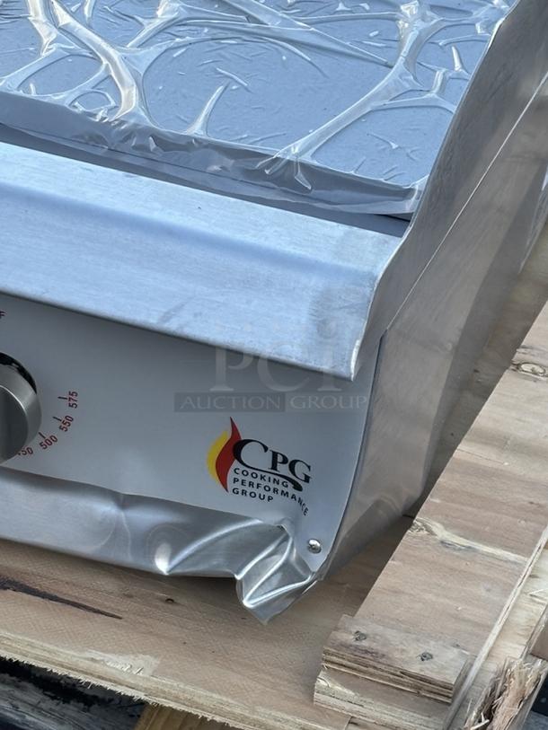 BRAND NEW SCRATCH & DENT! Cooking Performance Group GT-CPG-72-NL 72" Nat. Gas Countertop Griddle with Thermostatic Controls - 180,000 BTU. S/N: 2408006523. - Image 6 of 8