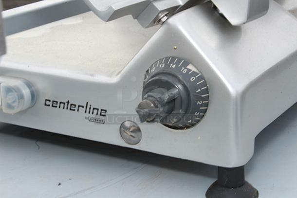 BRAND NEW SCRATCH & DENT! Centerline by Hobart EDGE12 12" Manual Meat Slicer - 1/2 hp. 120 Volts, 4 Amps, 1 Phase, 60 Hz. S/N: EN-1110215. Index Knob is slightly damaged (see photos). - Image 9 of 9