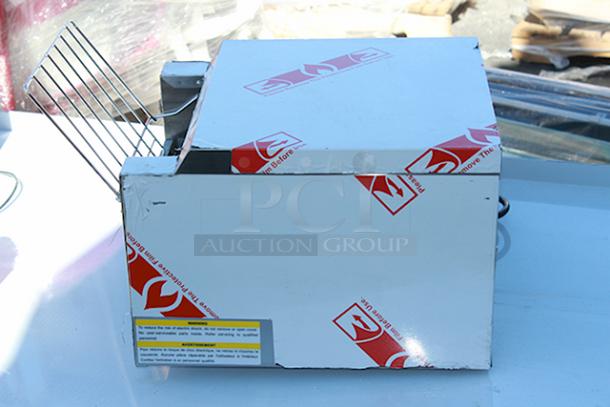 BRAND NEW SCRATCH & DENT! Galaxy CT-10 Conveyor Toaster with 3" Opening - 120V, 1750W. SERIAL #: 1223GCT10182. Minor Scratching and Denting. - Image 2 of 8