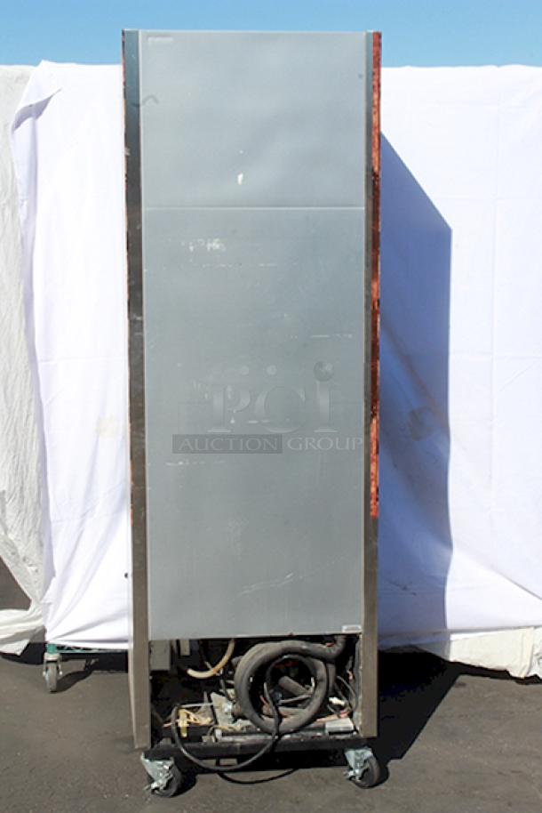 True TS-23FG~FGD01 27" Stainless Steel Glass Door Reach-In Freezer, 115v. On Commercial Casters. Tested. In working Order. S/N: 5182668. - Image 3 of 6