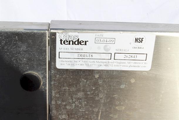 COMBINATION UNIT! Glastender DHSB-12 Underbar Hand Sink Unit, (2) Glastender DBB-18 Underbar Drain Workboard Unit, Glastender BSA-12 Underbar Blender Station and Glastender DSR-12 Speed Rail / Rack. - Image 4 of 7