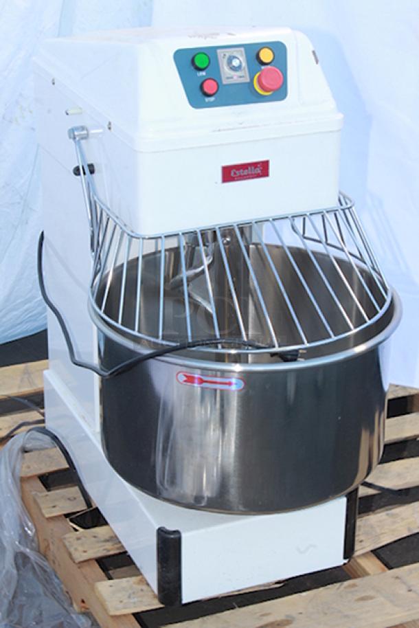 BRAND NEW SCRATCH & DENT! Estella SM50 50 Qt. / 70 lb. Two-Speed Spiral Dough Mixer - 220V, 4 HP	S/N; 348SM50052400598. - Image 6 of 12