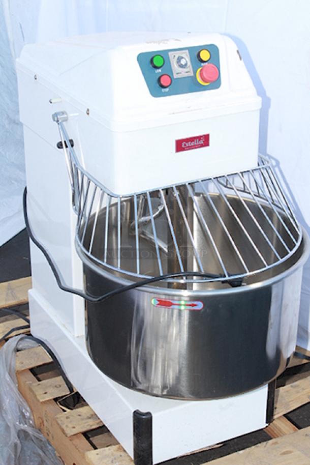 BRAND NEW SCRATCH & DENT! Estella SM50 50 Qt. / 70 lb. Two-Speed Spiral Dough Mixer - 220V, 4 HP	S/N; 348SM50052400598. - Image 9 of 12