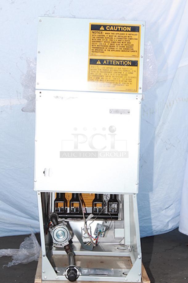 BRAND NEW SCRATCH & DENT! Vulcan LG300-1 35-40 lb. Natural Gas Floor Fryer - 90,000 BTU S/N: DV1175704. Includes Fry Baskets. Unit is dented - Image 4 of 9