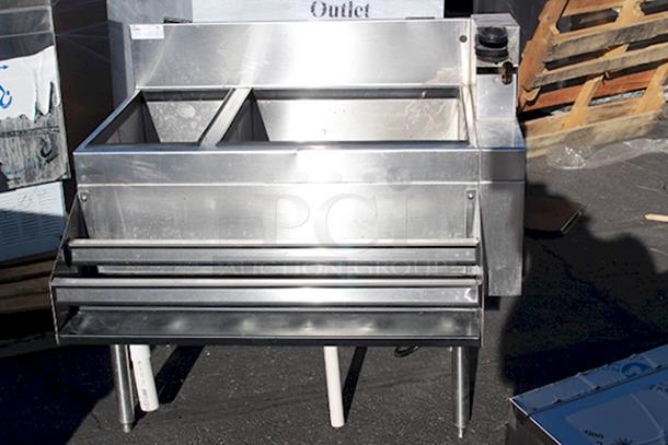 Glastender CBB-36L-CP10 Underbar Ice Bin/Cocktail Station, Bottle Well Bin. S/N: 262843. Mfr. Date: 03-04-09 - Image 1 of 6