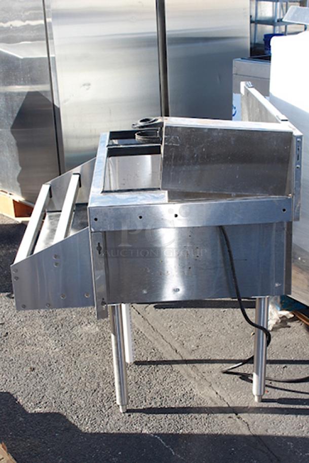 Glastender CBB-36L-CP10 Underbar Ice Bin/Cocktail Station, Bottle Well Bin. S/N: 262843. Mfr. Date: 03-04-09 - Image 5 of 6