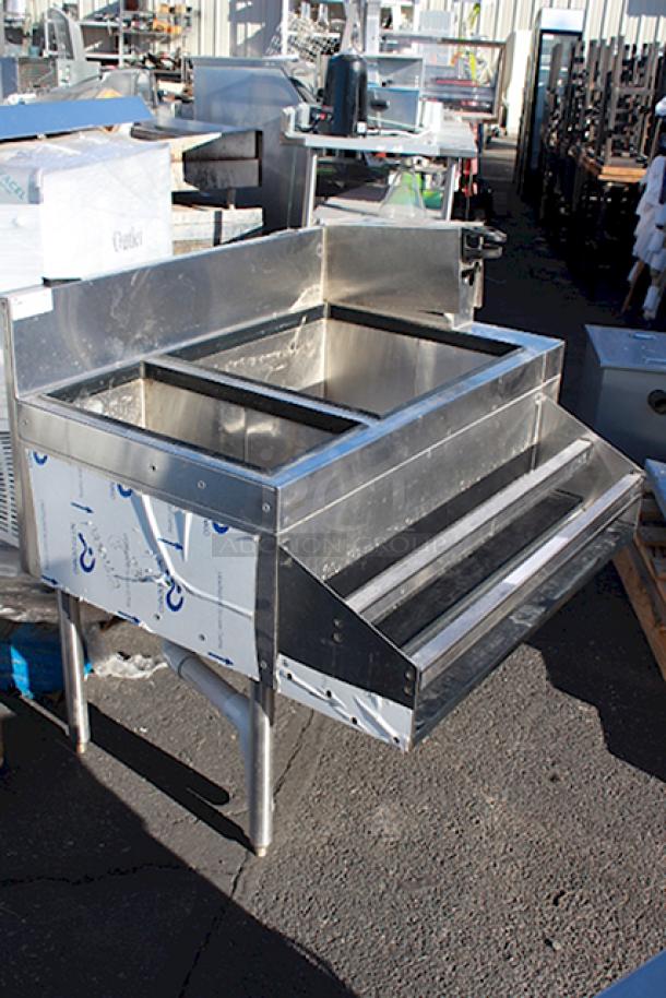 Glastender CBB-36L-CP10 Underbar Ice Bin/Cocktail Station, Bottle Well Bin. S/N: 262843. Mfr. Date: 03-04-09 - Image 6 of 6