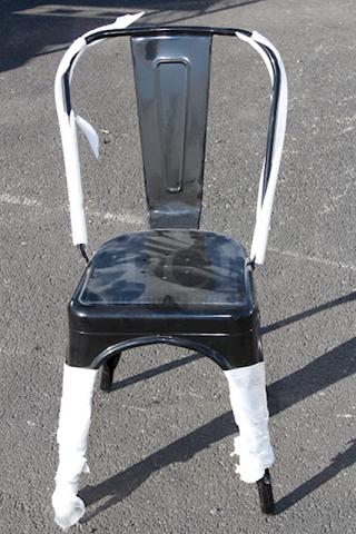 BRAND NEW SCRATCH & DENT! Lancaster Table & Seating Alloy Series Onyx Black Outdoor Cafe Chair	20x Your Bid.