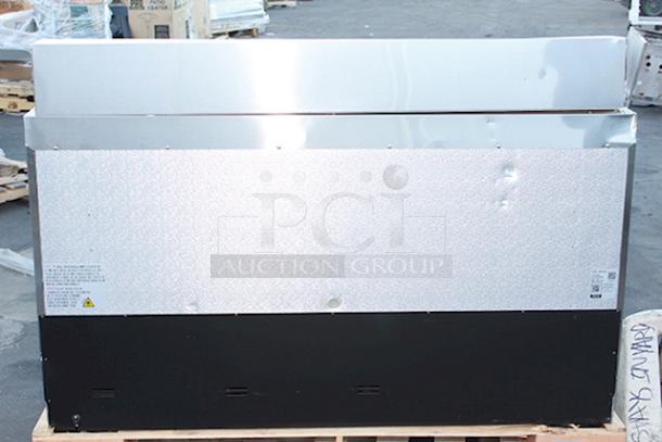BRAND NEW SCRATCH & DENT! Avantco ZPT-60-FB-HC 60" 2 Door Front Breathing Cutting Top Refrigerated Sandwich Prep Table. 115 Volts	5.4 Amps	1 Phase	60 Hz. S/N:627617073. Power cable needs to be replaced. Comes complete with food pans. - Image 4 of 7