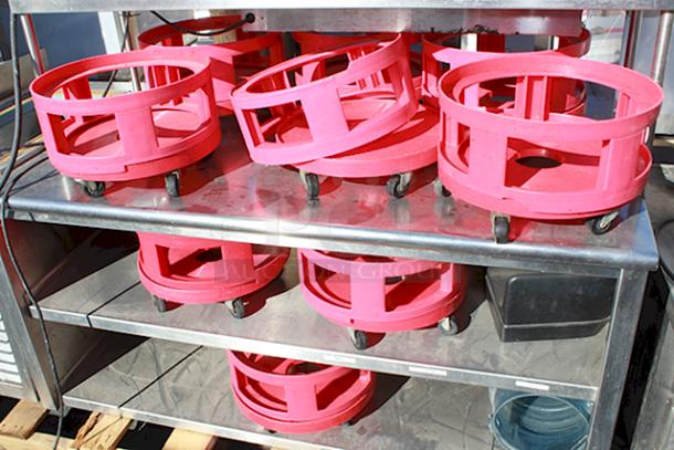 (9) 16" Keg Series Spacers and (9) 16" Keg Dolly with Casters. 18x Your Bid - Image 5 of 5