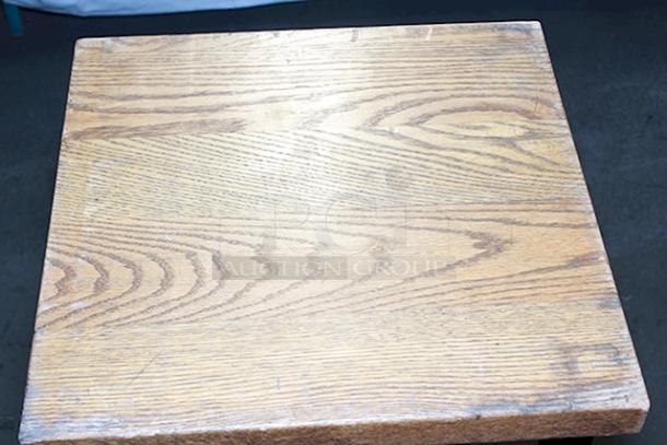 INDUSTRIAL! Elpers Hand Crafted Furniture & Cabinetry Wood and Steel Backless Barstools. 10x Your Bid - Image 8 of 9