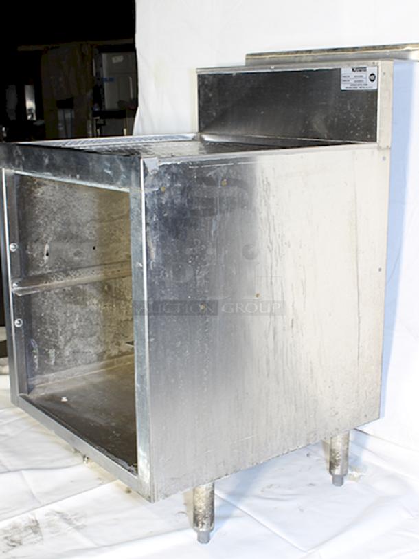 Krowne KR18-GSB3 Royal Series Underbar Glass Storage Cabinet with 24"x24" Drainboard Top and Middle Shelf, 1" Drain In Back Of Cabinet Base. Holds Up to (2) 20"x20" Glass Racks! S/N: 06030006016 - Image 7 of 8