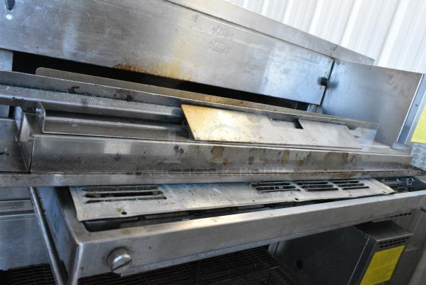 2 Middleby Marshall PS670G Stainless Steel Commercial Natural Gas Powered Single Deck Conveyor Pizza Oven on Commercial Casters. 2 Times Your Bid! - Image 3 of 15
