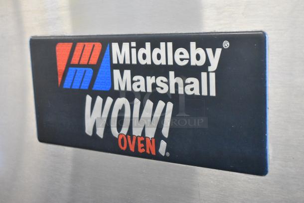 2 Middleby Marshall PS670G Stainless Steel Commercial Natural Gas Powered Single Deck Conveyor Pizza Oven on Commercial Casters. 2 Times Your Bid! - Image 5 of 15