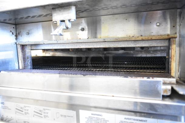 2 Middleby Marshall PS670G Stainless Steel Commercial Natural Gas Powered Single Deck Conveyor Pizza Oven on Commercial Casters. 2 Times Your Bid! - Image 8 of 15