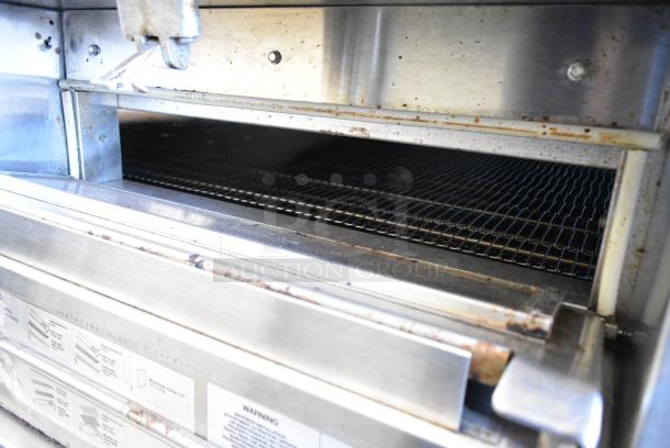 2 Middleby Marshall PS670G Stainless Steel Commercial Natural Gas Powered Single Deck Conveyor Pizza Oven on Commercial Casters. 2 Times Your Bid! - Image 9 of 15