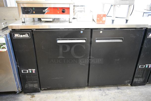 BRAND NEW SCRATCH AND DENT! Migali C-DD60-2-HC Stainless Steel Commercial 2 Door Back Bar Cooler. 115 Volts, 1 Phase. Tested and Working! - Image 2 of 9