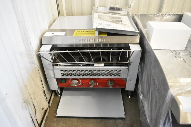 BRAND NEW SCRATCH AND DENT! Avantco 184T3600D Stainless Steel Commercial Countertop Electric Powered Conveyor Toaster Oven. 240 Volts, 1 Phase. - Image 1 of 8