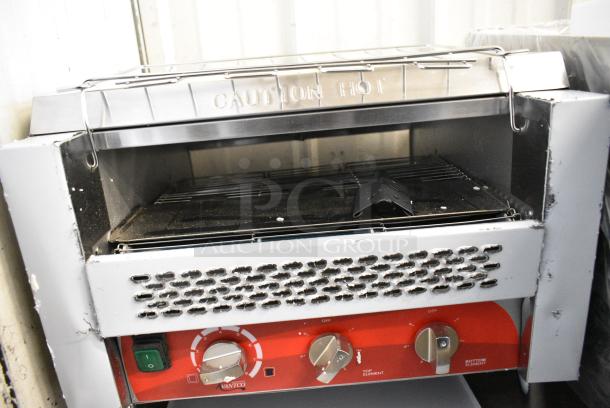BRAND NEW SCRATCH AND DENT! Avantco 184T3600D Stainless Steel Commercial Countertop Electric Powered Conveyor Toaster Oven. 240 Volts, 1 Phase. - Image 6 of 8