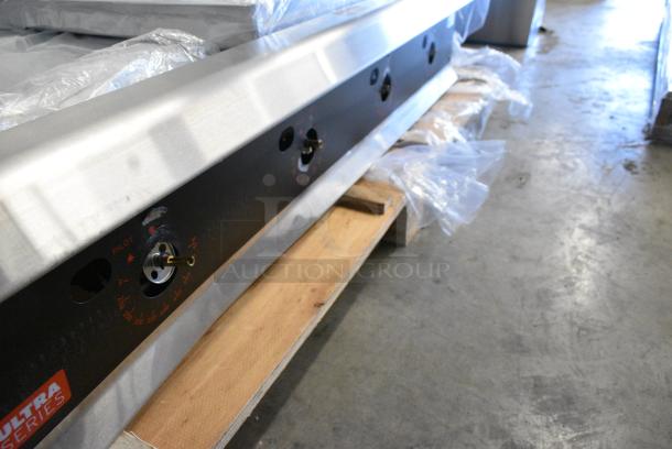 BRAND NEW SCRATCH AND DENT! 2023 Cooking Performance Group CPG 351GTUCPG48N Ultra Series Stainless Steel Commercial Countertop Natural Gas Powered Chrome Top Flat Top Griddle. 120,000 BTU. - Image 5 of 8
