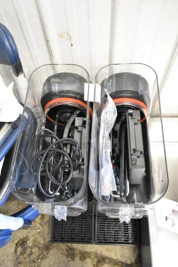BRAND NEW SCRATCH AND DENT! Narvon 378RBD3G2 Stainless Steel Commercial Countertop 2 Hopper Refrigerated Beverage Machine. 115 Volts, 1 Phase. Tested and Working! - Image 5 of 7