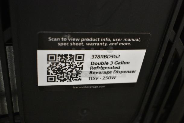 BRAND NEW SCRATCH AND DENT! Narvon 378RBD3G2 Stainless Steel Commercial Countertop 2 Hopper Refrigerated Beverage Machine. 115 Volts, 1 Phase. Tested and Working! - Image 7 of 7