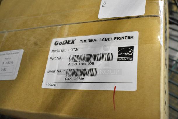 4 BRAND NEW SCRATCH AND DENT! GoDex DT2x Thermal Label Printer. 4 Times Your Bid! - Image 8 of 10