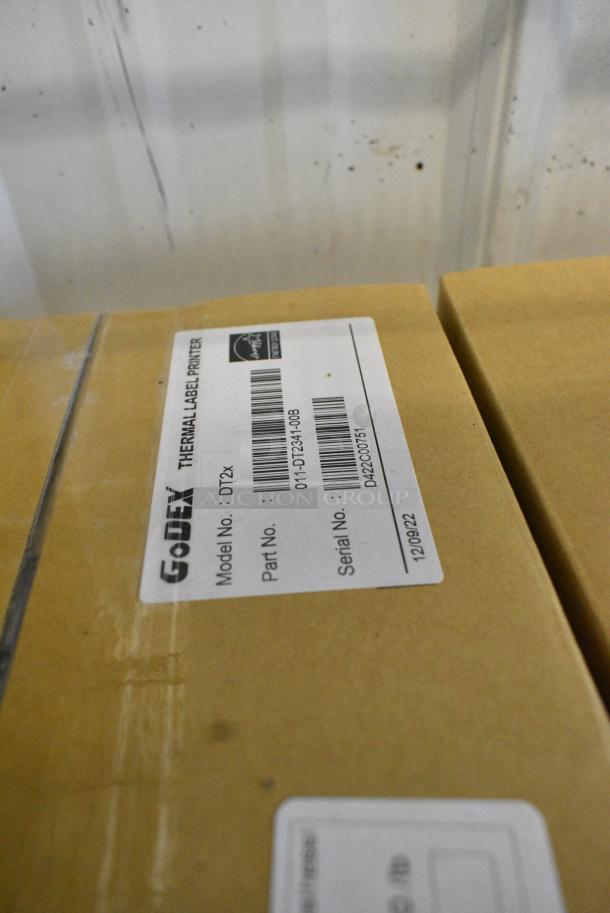 4 BRAND NEW SCRATCH AND DENT! GoDex DT2x Thermal Label Printer. 4 Times Your Bid! - Image 9 of 10