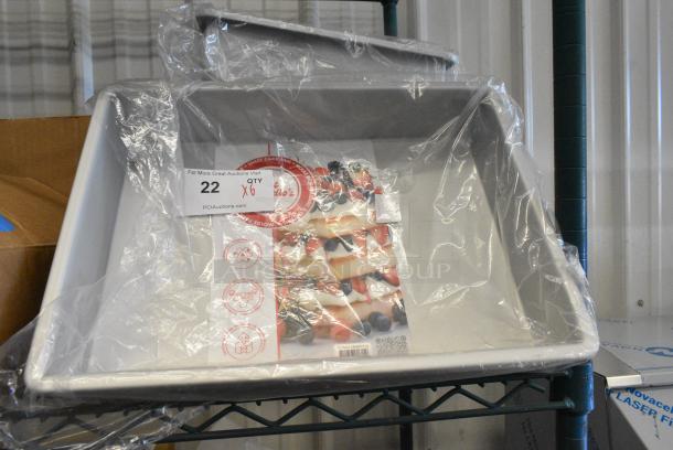 6 BRAND NEW SCRATCH AND DENT! Fat Daddio's POB-11153 Sheet Cake Pan 11 x 15 x 3 inch Silver. 6 Times Your Bid! - Image 2 of 5