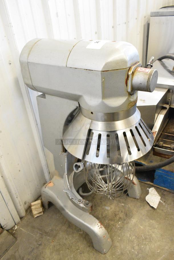 Fleetwood AF-20A Metal Commercial Floor Style 20 Quart Planetary Dough Mixer w/ Bowl Guard, Dough Hook, Whisk and Paddle Attachments. 115 Volts, 1 Phase. Tested and Working! - Image 3 of 7