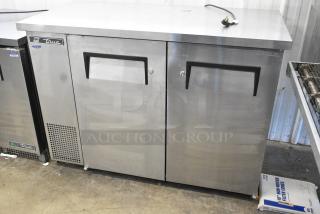 2017 True TBB-24-48-S Stainless Steel Commercial 2 Door Undercounter Back Bar Cooler. 115 Volts, 1 Phase. Tested and Working!