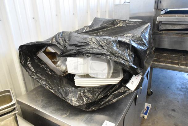 ALL ONE MONEY! Lot of Various Items Including Styrofoam To Go Containers. - Image 1 of 4