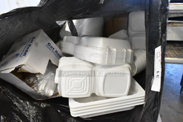 ALL ONE MONEY! Lot of Various Items Including Styrofoam To Go Containers. - Image 2 of 4