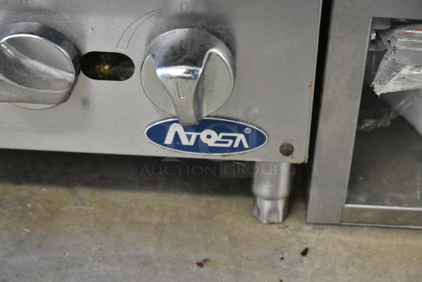 Atosa Stainless Steel Natural Gas Powered 4 Burner Range. - Image 3 of 8
