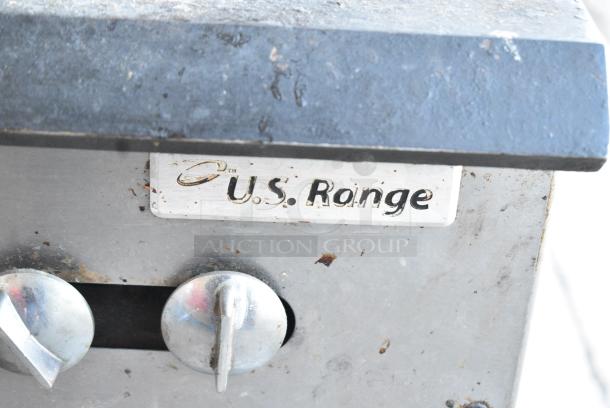 US Range Stainless Steel Countertop Natural Gas Powered 2 Burner Range. - Image 2 of 7