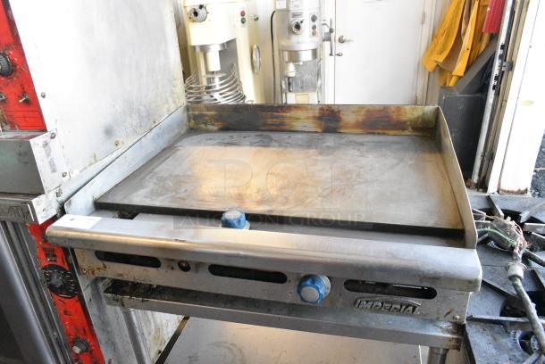Imperial IPG-36 Stainless Steel Countertop Natural Gas Powered Flat Top Griddle. - Image 1 of 9