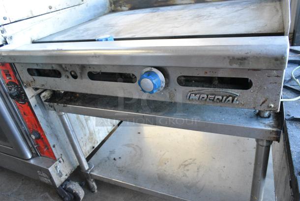 Imperial IPG-36 Stainless Steel Countertop Natural Gas Powered Flat Top Griddle. - Image 3 of 9