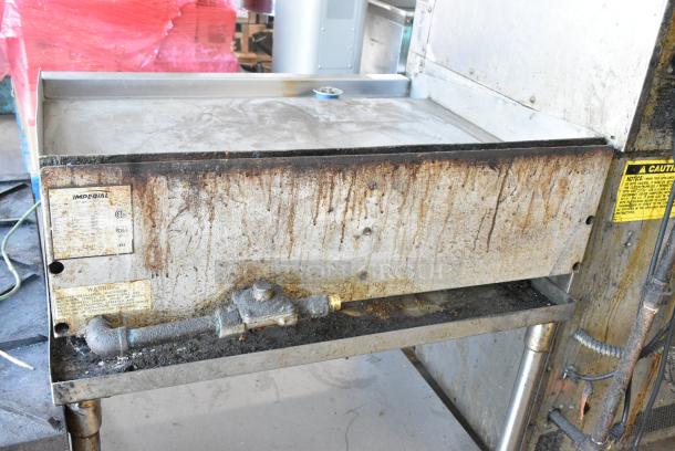 Imperial IPG-36 Stainless Steel Countertop Natural Gas Powered Flat Top Griddle. - Image 8 of 9