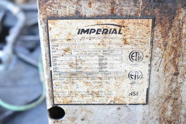 Imperial IPG-36 Stainless Steel Countertop Natural Gas Powered Flat Top Griddle. - Image 9 of 9